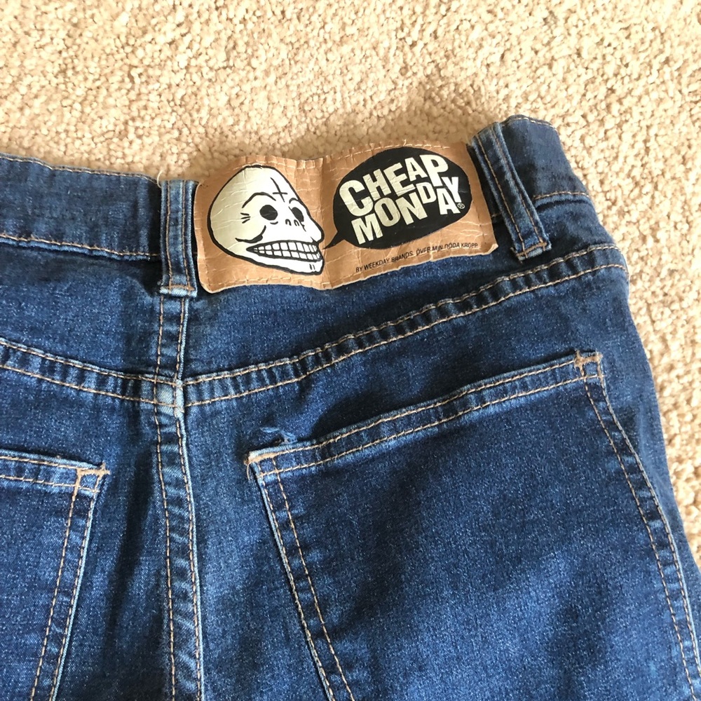 Cheap Monday Second Skin Denim skinny high waisted jeans, W25/L34